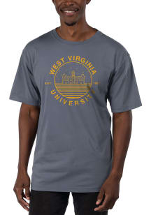 Uscape West Virginia Mountaineers Blue Garment Dyed Short Sleeve T Shirt