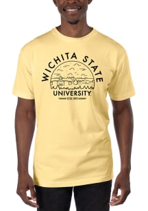 Uscape Wichita State Shockers Yellow Garment Dyed Short Sleeve T Shirt