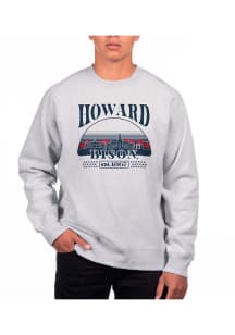 Uscape Howard Bison Mens Grey Heather Heavyweight Long Sleeve Crew Sweatshirt