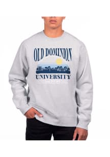Uscape Old Dominion Monarchs Mens Grey Heather Heavyweight Long Sleeve Crew Sweatshirt