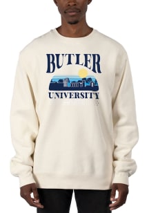 Uscape Butler Bulldogs Mens White Heavyweight Long Sleeve Crew Sweatshirt