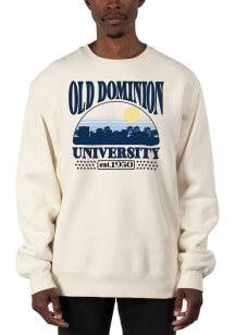 Uscape Old Dominion Monarchs Mens White Heavyweight Long Sleeve Crew Sweatshirt