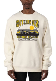 Uscape Southern Mississippi Golden Eagles Mens White Heavyweight Long Sleeve Crew Sweatshirt