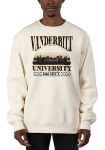 Uscape Vanderbilt Commodores Mens White Heavyweight Long Sleeve Crew Sweatshirt