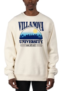 Uscape Villanova Wildcats Mens White Heavyweight Long Sleeve Crew Sweatshirt