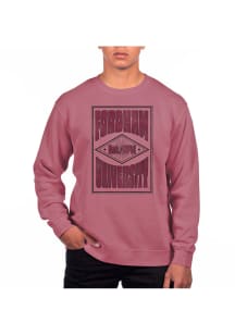 Uscape Fordham Rams Mens Maroon Pigment Dyed Long Sleeve Crew Sweatshirt