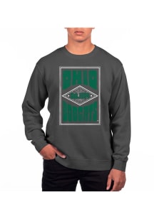 Uscape Ohio Bobcats Mens Black Pigment Dyed Long Sleeve Crew Sweatshirt