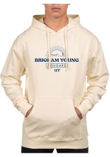 Uscape BYU Cougars Mens White Pullover Long Sleeve Hoodie