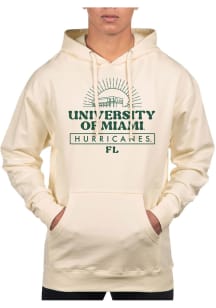 Uscape Miami Hurricanes Mens White Pullover Long Sleeve Hoodie