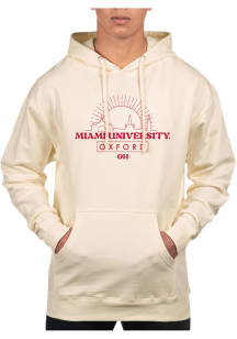 Uscape Miami RedHawks Mens White Pullover Long Sleeve Hoodie