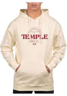 Uscape Temple Owls Mens White Pullover Long Sleeve Hoodie