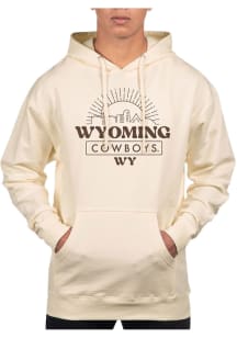 Uscape Wyoming Cowboys Mens White Pullover Long Sleeve Hoodie