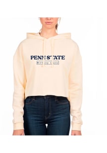 Uscape Penn State Nittany Lions Womens White Crop Hooded Sweatshirt