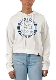 Uscape BYU Cougars Womens Ivory Pigment Dyed Crop Hooded Sweatshirt