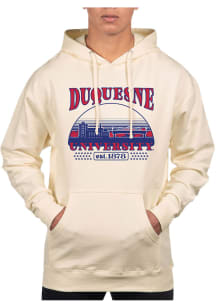 Uscape Duquesne Dukes Mens White Pullover Long Sleeve Hoodie