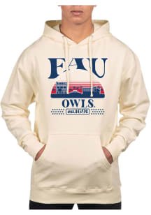 Uscape Florida Atlantic Owls Mens White Pullover Long Sleeve Hoodie