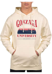 Uscape Gonzaga Bulldogs Mens White Pullover Long Sleeve Hoodie