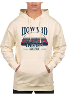 Uscape Howard Bison Mens White Pullover Long Sleeve Hoodie