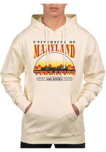 Mens Maryland Terrapins White Uscape Stars Pullover Hooded Sweatshirt