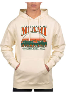 Uscape Miami Hurricanes Mens White Pullover Long Sleeve Hoodie