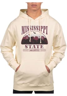 Uscape Mississippi State Bulldogs Mens White Pullover Long Sleeve Hoodie