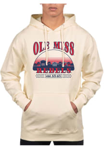 Uscape Ole Miss Rebels Mens White Pullover Long Sleeve Hoodie