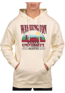 Uscape Washington State Cougars Mens White Pullover Long Sleeve Hoodie