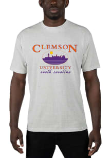 Uscape Clemson Tigers Grey Renew Recycled Sustainable Short Sleeve T Shirt