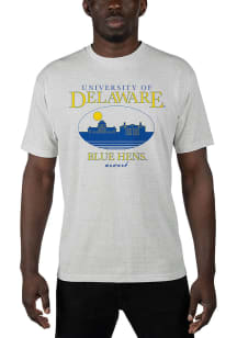 Uscape Delaware Fightin' Blue Hens Grey Renew Recycled Sustainable Short Sleeve T Shirt