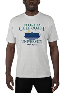 Uscape Florida Gulf Coast Eagles Grey Renew Recycled Sustainable Short Sleeve T Shirt