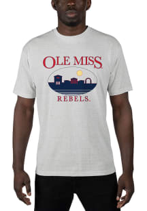 Uscape Ole Miss Rebels Grey Renew Recycled Sustainable Short Sleeve T Shirt