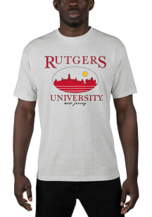 Rutgers Scarlet Knights Grey Uscape Renew Recycled Sustainable Short Sleeve T Shirt