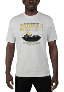 Uscape Southern Mississippi Golden Eagles Grey Renew Recycled Sustainable Short Sleeve T Shirt
