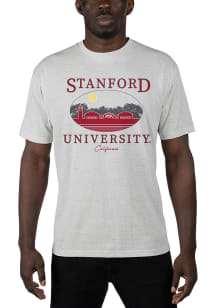 Uscape Stanford Cardinal Grey Renew Recycled Sustainable Short Sleeve T Shirt