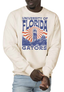 Uscape Florida Gators Mens White Premium Heavyweight Long Sleeve Crew Sweatshirt