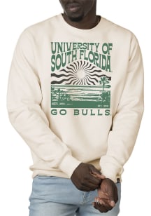 Uscape South Florida Bulls Mens White Premium Heavyweight Long Sleeve Crew Sweatshirt