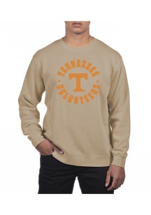 Uscape Tennessee Volunteers Mens Tan Pigment Dyed Fleece Long Sleeve Crew Sweatshirt