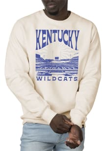 Uscape Kentucky Wildcats Mens White Premium Heavyweight Long Sleeve Crew Sweatshirt