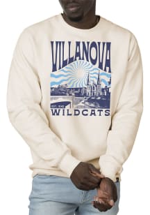 Uscape Villanova Wildcats Mens White Premium Heavyweight Long Sleeve Crew Sweatshirt