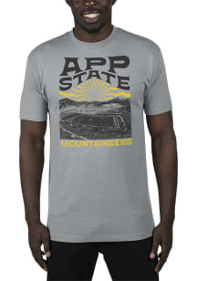 Uscape Appalachian State Mountaineers Grey Renew Recycled Sustainable Short Sleeve T Shirt