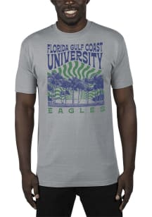 Uscape Florida Gulf Coast Eagles Grey Renew Recycled Sustainable Short Sleeve T Shirt