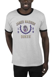 Uscape James Madison Dukes Grey Renew Ringer Recycled Sustainable Short Sleeve T Shirt