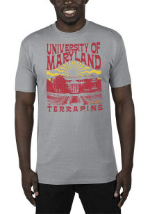 Uscape Maryland Terrapins Grey Renew Recycled Sustainable Short Sleeve T Shirt