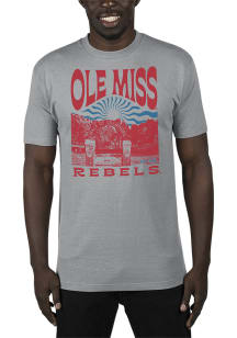 Uscape Ole Miss Rebels Grey Renew Recycled Sustainable Short Sleeve T Shirt