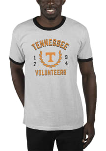 Uscape Tennessee Volunteers Grey Renew Ringer Recycled Sustainable Short Sleeve T Shirt