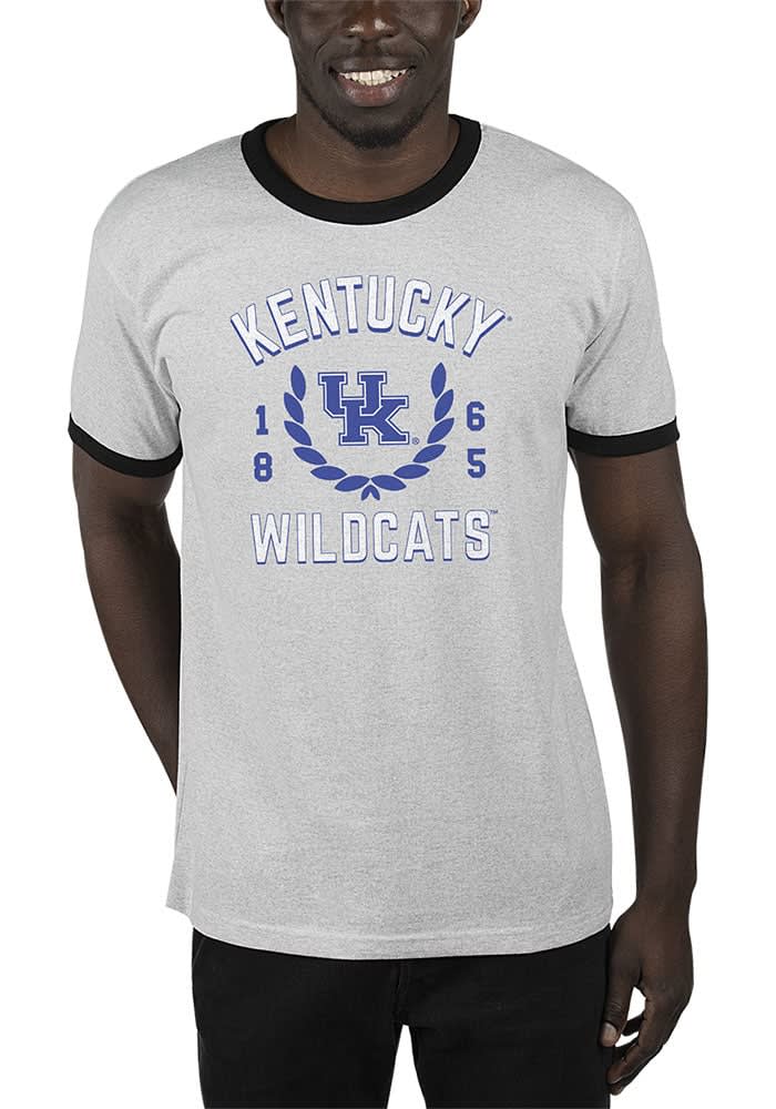 Uscape Kentucky Wildcats Grey Renew Ringer Recycled Sustainable Short Sleeve T Shirt