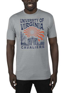 Uscape Virginia Cavaliers Grey Renew Recycled Sustainable Short Sleeve T Shirt