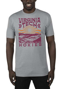 Uscape Virginia Tech Hokies Grey Renew Recycled Sustainable Short Sleeve T Shirt