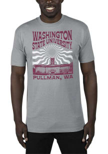 Uscape Washington State Cougars Grey Renew Recycled Sustainable Short Sleeve T Shirt