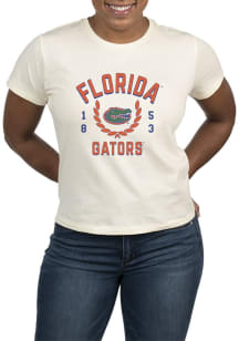 Uscape Florida Gators Womens White Vintage Academy Short Sleeve T-Shirt
